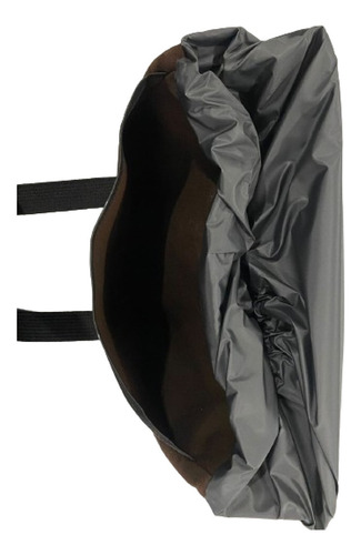 Alforge Lateral Lona C/ Couro Royal Enfield Super Meteor 650 Cor Marrom-escuro