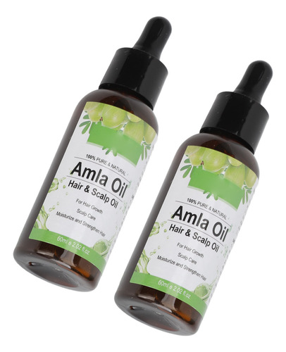 Aceite De Amla Para Cabello Sano, 2 Unidades, Nutritivo, 60