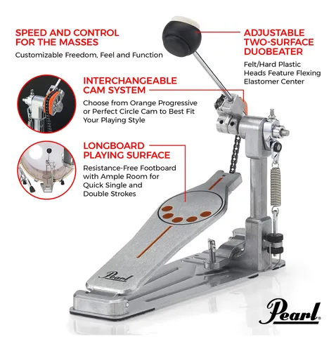 Pearl P930 Demonator Single Chain Interchangeable Cam Power.