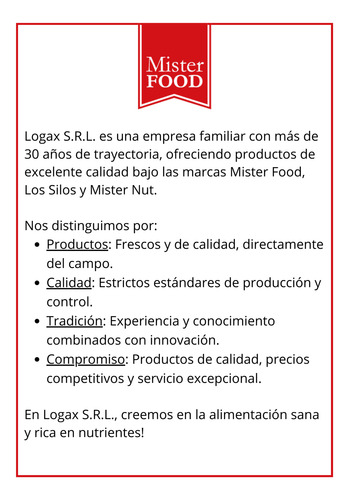 Semilla De Quinoa Blanca Mister Nut X 500grs