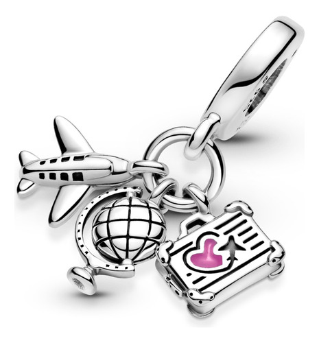 Charm Pandora Original Avión, Globo Y Maleta Sale 75% Off