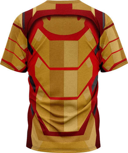 Imagem 2 de 3 de Homem De Ferro - Camiseta Infantil - Tecido Dryfit