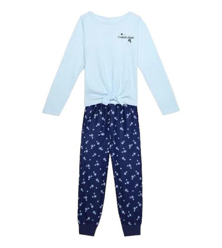 Conjunto Pijama Playera Calvin Klein Niña Rz2158 792