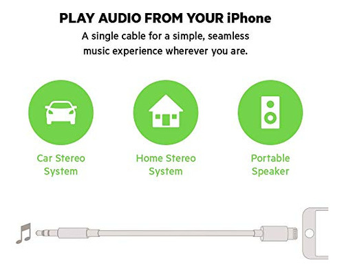 Cable De Audio Belkin Av10172bt03-blk De 3,5 Mm Con Lightnin