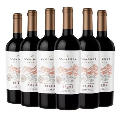 Vino Doña Paula Estate Malbec 750ml Caja X 6 Unidades