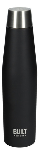 Botella Térmica Built New York Apex 540ml Bicapa Acero 24h Color Negro