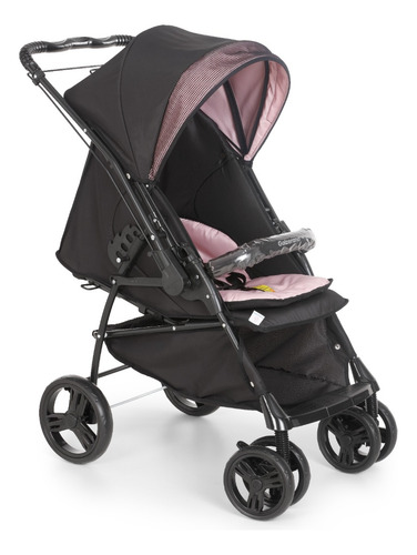Carrinho Para Bebê Maranello Ii Preto E Rosa Galzerano Preto Preto