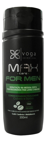  Condicionador Voga Max Care For Men Cabelo E Barba 200ml