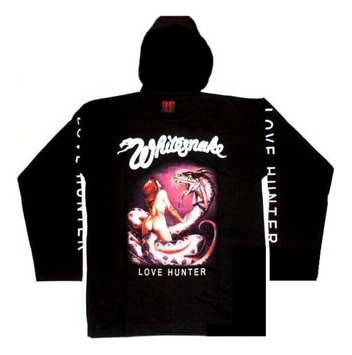 Whitesnake Polo Capucha Manga Larga Small [rockoutlet]