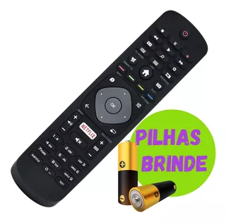 Controle Compatível Tv Philips Smart Netflix Pronta Entrega