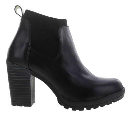 Imagen 2 de 4 de Botines De Tacón Para Mujer Dama Piel Con Gamuza Erez