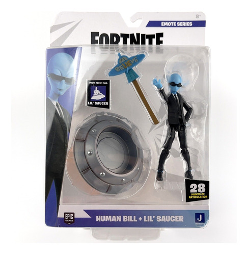 Figura De Accion Fortnite Human Bill + Lil' Saucer Series 01