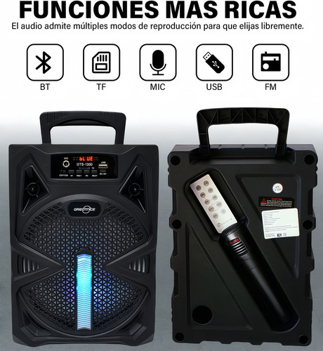 Bafle Amplificado 8 Select Sound Hero Tws Bluetooth 2500w