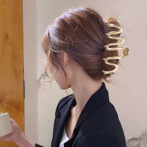 Pinza De Pelo De Metal Para Mujer, Pinza De Pelo Grande
