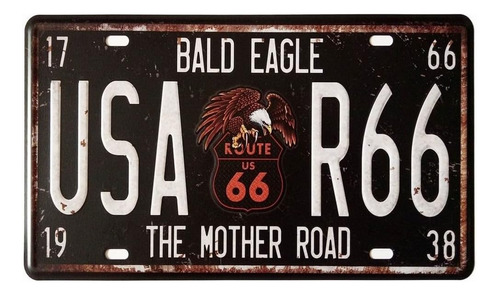 Mega-deal Bald Eagle Usa-r66 The Mother Road, Placa De ...