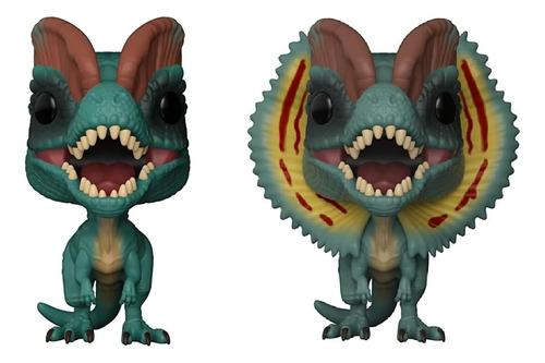 Funko Pop Dilophosaurus Con Chase Jurassic Park 25aniv 2pz