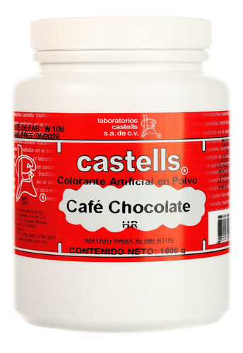 Color Para Alimentos Cafe Chocolate Hr Castells De 1 Kg