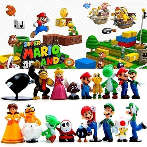 Artículos De Fiesta De 18 Piezas De Super Mario Brothers