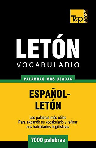 Vocabulario Español-leton - 7000 Palabras Mas Usadas: 201 