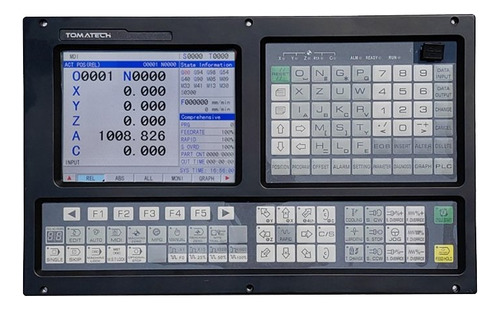 Controlador Hmi Fresadora Cnc 3 Ejes Pantalla De 8  Tomatech