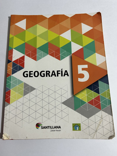 Libro Geografía 5 - Santillana - Excelente Estado - Oferta