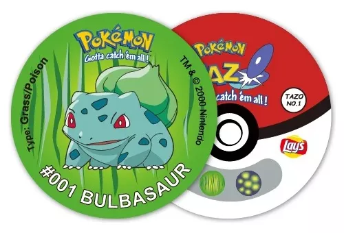 X2 Tazos Pokémon 1ra Generación