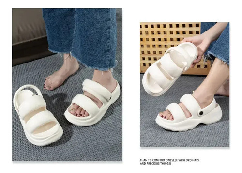 Sandalias De Playa Con Plataforma De Verano Para Mujer