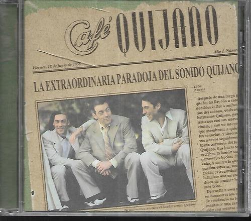 Cafe Quijano Album La Extraordinaria Paradoja Del Sonido Cd