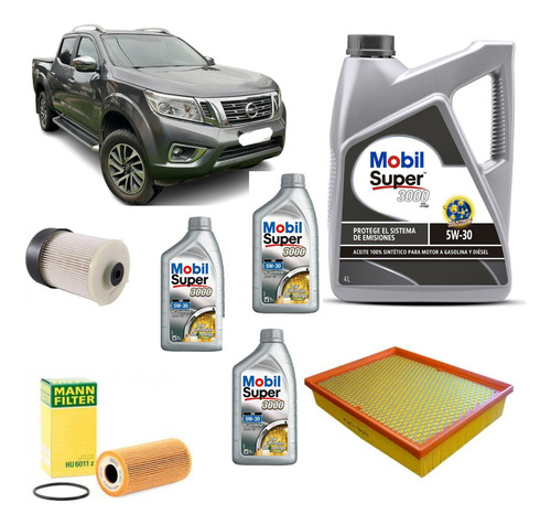 Kit Mantención Nissan Np 300 2.3 Diesel 2016-2021 5w30 Sint.