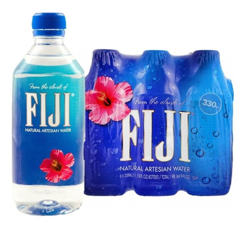 Agua Fiji Six Pack C/u De 330 M Envio Gratis 