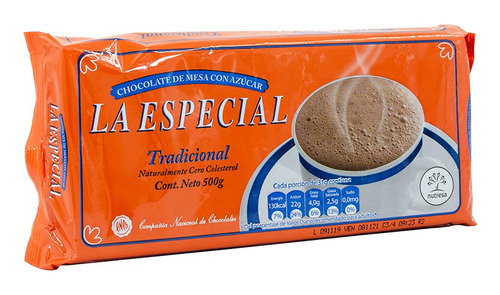 Chocolate La Especial Tradicionalx 500 G - Kg a $22