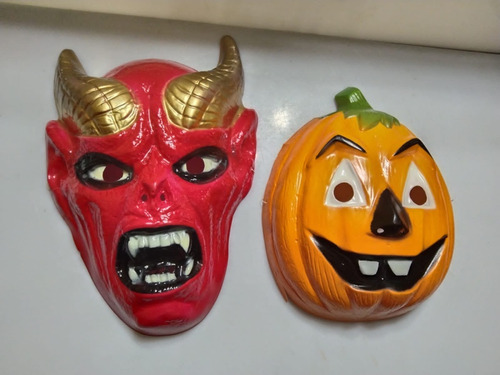 Máscara Calabaza O Diablo Disfraz Halloween New C/u