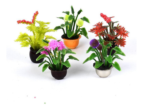 Set De 5 Macetas Para Flores Puppenhaus Modell Garten, 2 Uni
