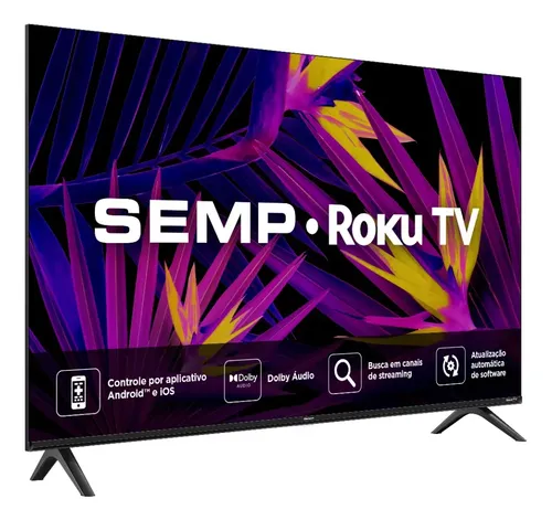 Smart Tv Semp 43 R6610 Led Full Hd Roku Wifi Hdmi 110/220v
