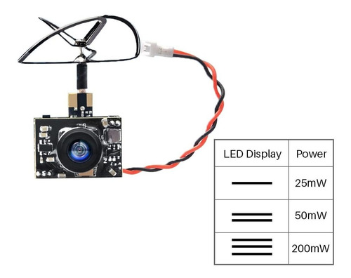 Cámara Wolfwhoop Wt03 Micro Fpv Aio 600tvl De 5,8 G 40 Ch 25