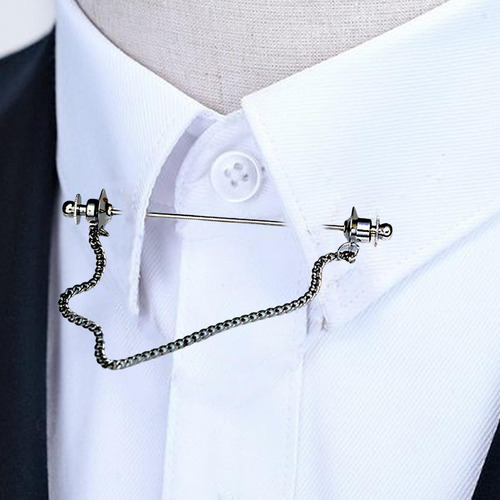 3x Alfiler De Barra De Cuello De Para Hombre Con Broche De