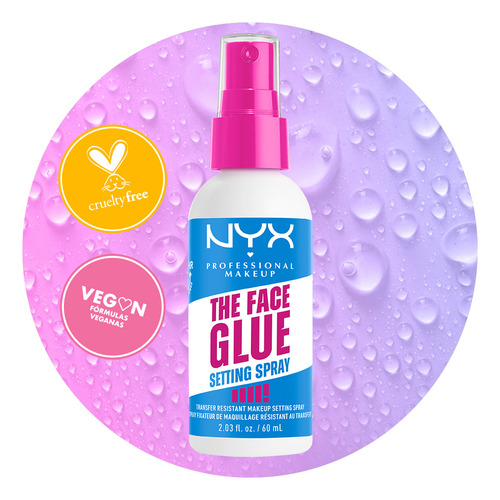 Fijador De Maquillaje Hidratante Face Glue Setting Spray Nyx Transparente