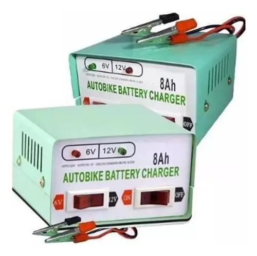 Cargador De Bateria Para Autos Y Motos 12v Y 6v