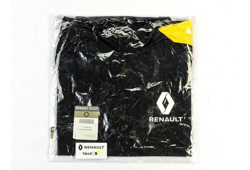 Imagen 6 de 7 de Remera Hombre Rs Manga Amarilla T:s Boutique Renault