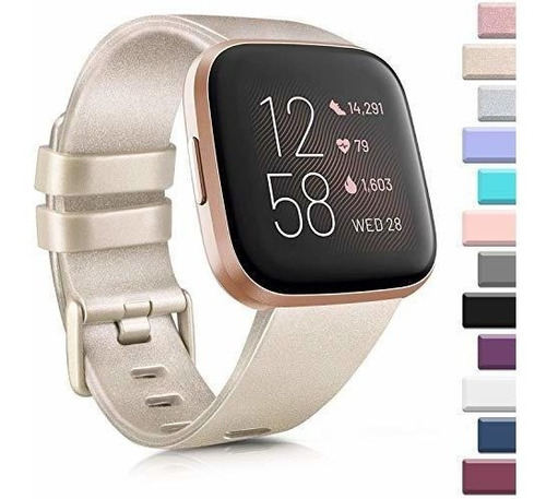 Malla Para Fitbit Versa Champagne Gold / - Small