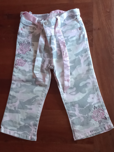 Pantalon Militar Con Tonos Rosa De Chicos