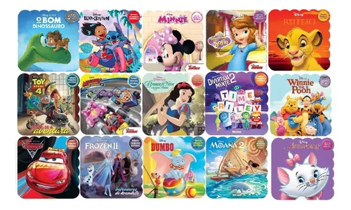 Coleção C/ 13 Livros Disney Minhas Primeiras Histórias Tamanho Grande 20x20cm - Bicho Esperto