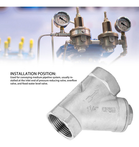 Para Filtro Tipo Y Rosca Dn32 11/4 Pulgadas Acero
