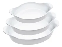Comprar Juego De 3 Fuentes Ovaladas Opaline - Marinex