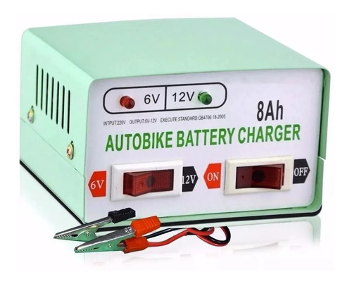 Imagen 2 de 4 de Cargador De Bateria Para Autos Y Motos 12v Y 6v/p001