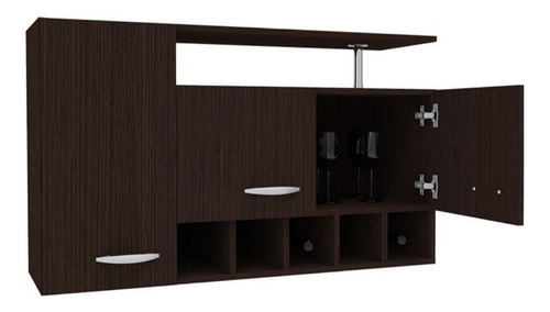 Modulo Mueble Aéreo Multiuso Wengue 100x60x31,5cm 26,3kg