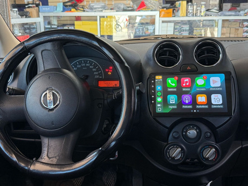 Para Nissan March Versa V-drive Nota Android Estéreo Carplay Negro
