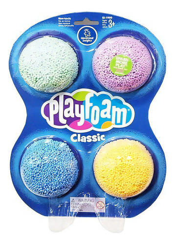 Playfoam Pack 4 Colores Masa Foam Color Multicolor