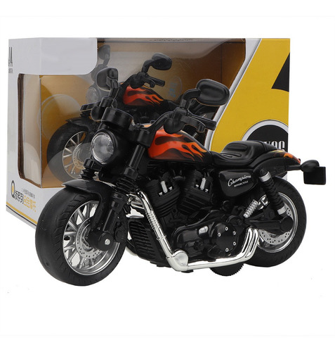 Modelo De Moto Eléctrica Toy Alloy Motorcycle Light Music