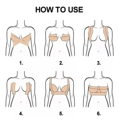Cinta Levanta Busto Senos Adhesiva Invisible Push Up Invisib